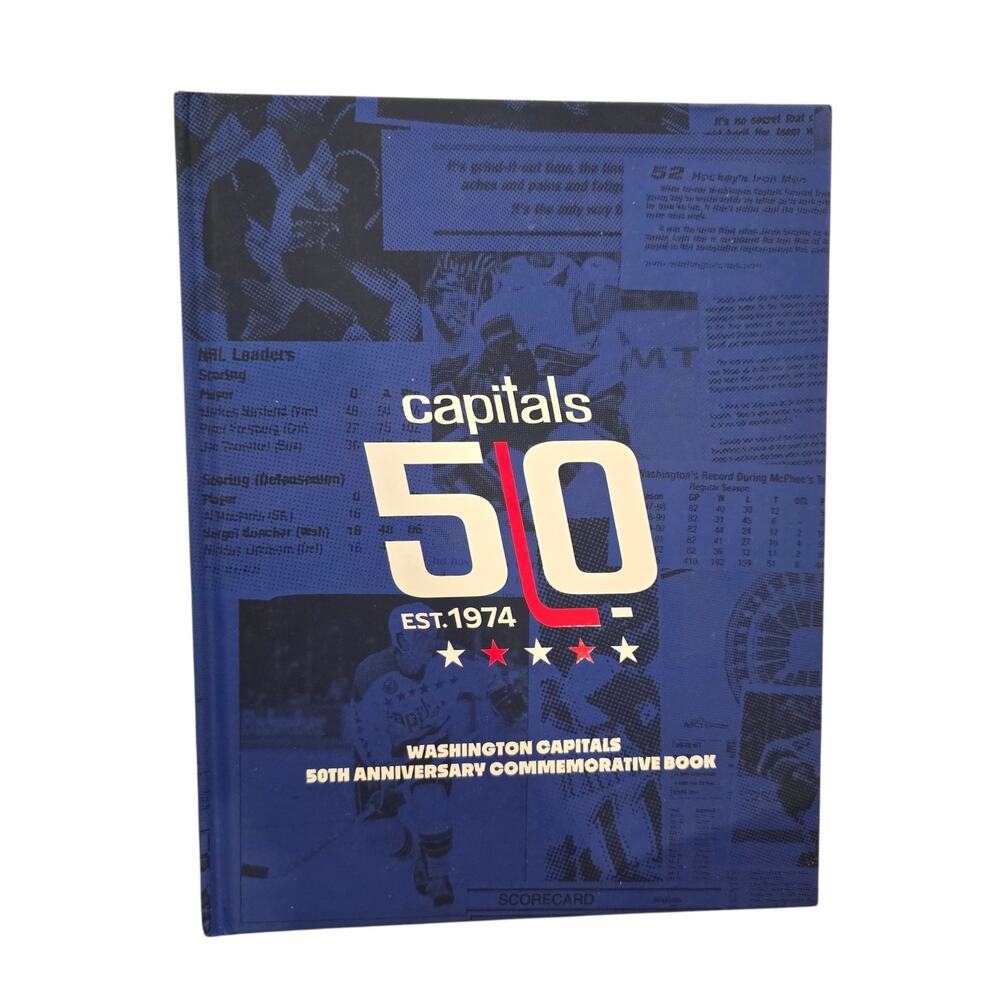 Washington Capitals 50th Anniversary Commemorative Hardcover Book